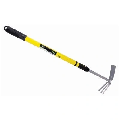 Image of Yellow 66 96cm Carbon Steel Telescopic Garden Weeder By Green Blade