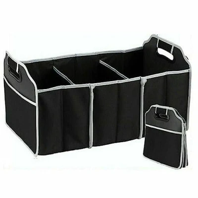 Image of ARA CHOICE Foldable Car Boot Organiser Organizer Tidy for Multi Compartment Bags Cars and Trucks with Adjustable Security Straps