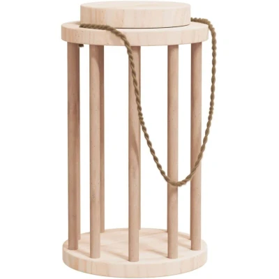Image of &#039;vidaXL Rabbit Hay Feeder Solid Wood Fir Rack for Guinea Pigs, Chinchillas and Other Small Animals Convenient Cage Accessory with Removable Top Lid 15x25.5 cm