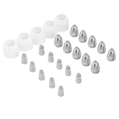Image of Plasma Electrode Tip Nozzle Set include 10pcs Cutting Electrodes Tips 5pcs Shield Cups Fit for P80 Torch