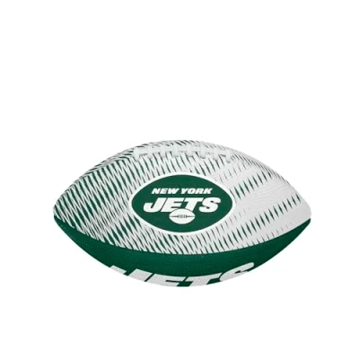 Image of Wilson NFL Team Tailgate American Football, Rubber, Green / White, Junior
