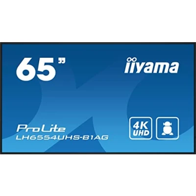 Image of IIYAMA PUBLIC DISPLAY LH6554UHS B1AG 64.5IN IPS 4K UHD 500CD 3HDMI VGA DP 2USB 24:7