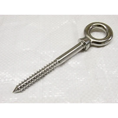 Image of Wood Screw Eye Bolt Stainless Steel 8MM (80MM Shank Eyebolt Marine Rope Cable 316)