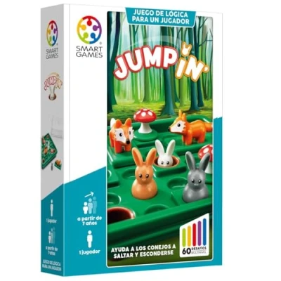 Image of SmartGames Jump In&#039; Board Games Kids 7 Years For Educational Puzzles 60 Challenges