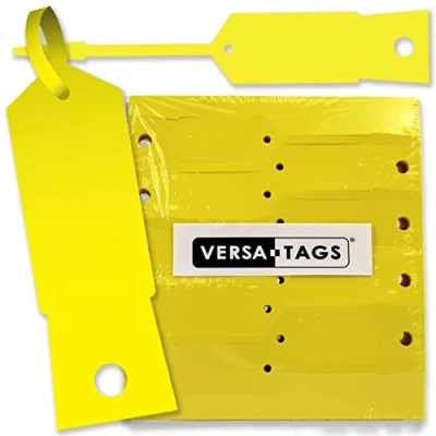 Image of Arrow Yellow Self Locking Key Tags (1,000 per pack) Size 4 1/2 x 3/4 (Yellow) by ID