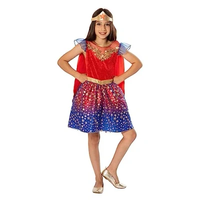 Image of Rubie&#039;s 3012279 10000 Wonder Women Girls Core Costume Woman, Multi, 9 10 Years