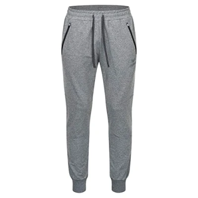 Image of Erima Men Essential Sweatpants Light Grey Marl/Black, Large