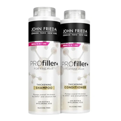 Image of John Frieda ProFiller+ Thickening Shampoo and Conditioner 500ml Duo Pack
