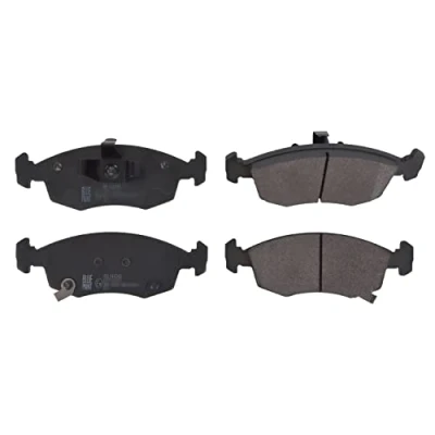 Image of 68102483AA, 68102483AB, K68102483AA, K68102483AB Brake pad set BLUE PRINT ADL144243 Front Axle with acoustic wear warning FIAT: 500 Hatchback