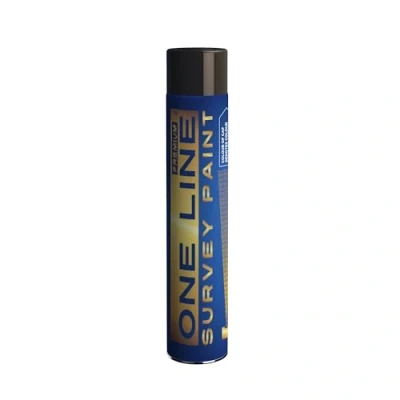 Image of Line Marker Survey Spray Paint, 750ml Can, Covers up to 100m (Black)