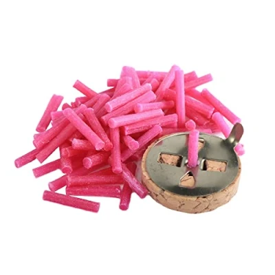 Image of NKlaus 2 pcs SET 20g ca. 80 paraffin rose oil lamp wick and 1x 3cm floating holder 40930