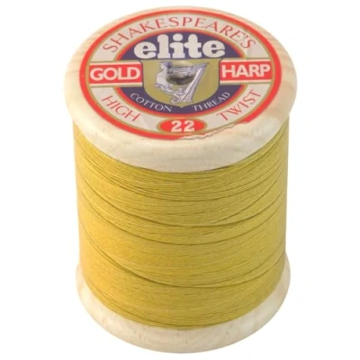Image of Yellow Cotton Reel Design Tin 8cm x 6.5cm Mini Gift Cracker Filler