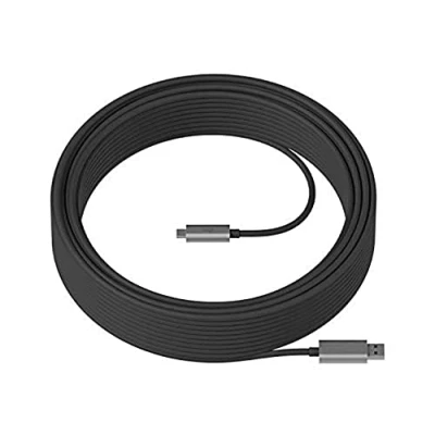 Image of Logitech (10m) Extended Length SuperSpeed USB 3.1Gen 2 10Gbps Cable (Graphite)