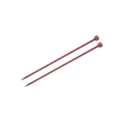 Image of KnitPro 25 cm x 8 mm Cubics Single Pointed Needles, Rosewood