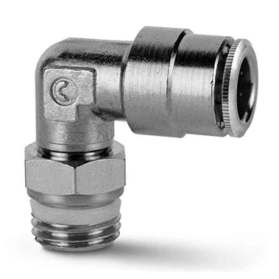 Image of Camozzi S6520 8 1/8 Swivel Elbow, Push In Fitting, mm Tube, 1/8&quot; Thread (Pack of 10)