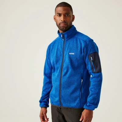 Image of Regatta Men&#039;s Newhill Full Zip Fleece Olympian Blue, Size: XL