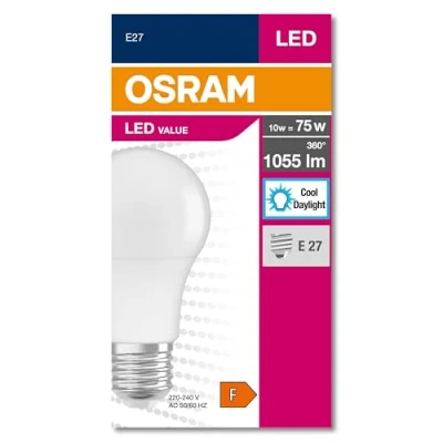 Image of OSRAM L.Value CL A75 11.5W/865 E27 Mate Brand