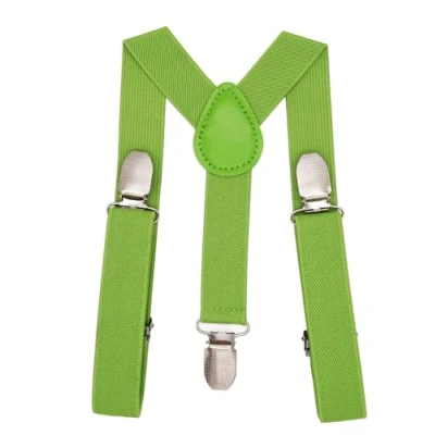Image of NestNook Kids Braces Y Shape Children Suspenders for Boys Girls (Avocado)