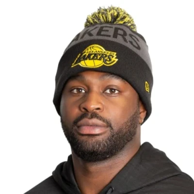 Image of New Era NBA Los Angeles Lakers Storm II Beanie Sport Knit Black