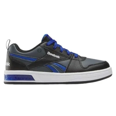 Image of Reebok Royal Prime Step N&#039; Flash Casual Shoes, Black/BOUNDLESSBLUE/GREY5, 2 UK Child