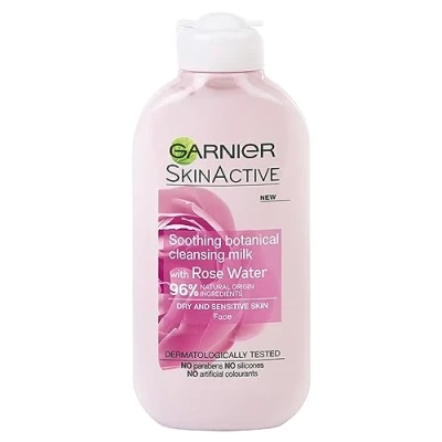 Image of Garnier Natural Rose Water Cleansing Milk Sensitive Skin 200ml