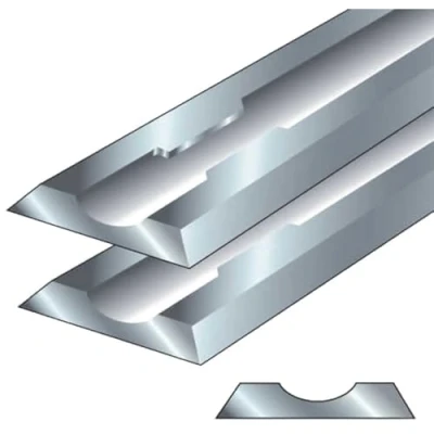 Image of Trend Craft Pro Solid Carbide Planer Blades, 80.5 x 5.9 1.2mm, 1 Pair, Double Edged Replacement Blades for AEG, DeWalt, Elu Power Planers, CR/PB25
