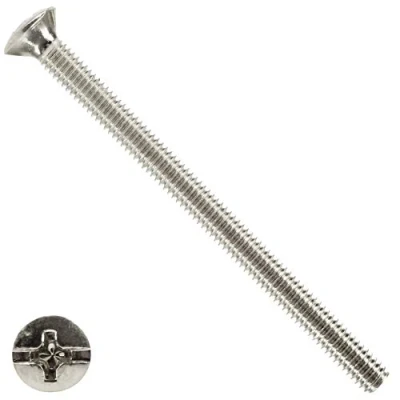 Image of 25x Electrical Screws M3.5 x 50mm Long Electric Faceplate Bolts Light Switch Plug Socket