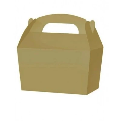 Image of 10 x GOLD Party TREAT Boxes Loot Food Gift Snack Box