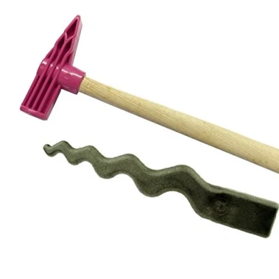 Image of Proops LINIC Jewellers PINK Nylon Wedge Hammer &amp; Curved Anticlastic Sinusoidal Forming Shaping Stake (J1421) Free UK Postage