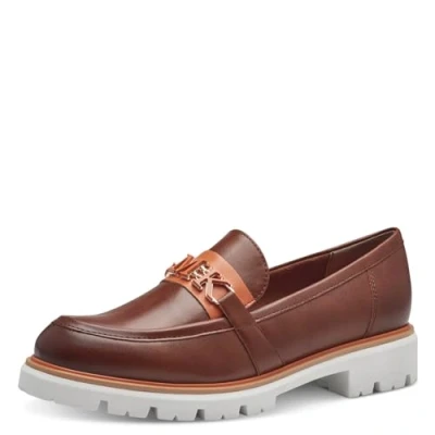 Image of MARCO TOZZI Women&#039;s 2 84700 42 Loafers, Cognac Comb, 7.5