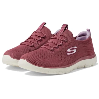 Image of Skechers Womens Summits Top Player Sneaker, Gray, 3 UK