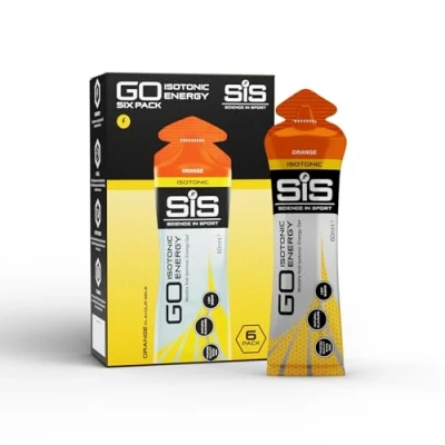 Image of Sis GO Isotonic Energy Gel 6x60ml Orange Flavour for Endurance Running