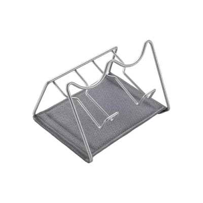 Image of Metaltex Sodatex 2 Bottle Drainer, Metal, Grey, 21x17x14