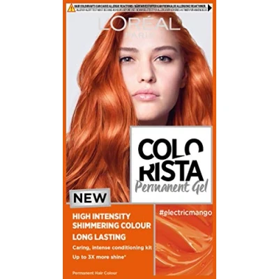 Image of L&#039;Oreal Paris Colorista Electric Mango Auburn Permanent Hair Dye Gel Long Lasting Colour , Auburn, 1 Count (Pack of 1)