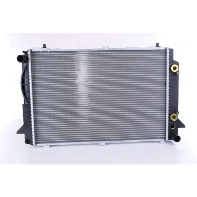 Image of R10457 Engine radiator NISSENS 60469A Aluminium 596mm 409mm 32mm with oil cooler Brazed cooling fins AUDI: Coupe B3, 80 B4 Saloon, Avant