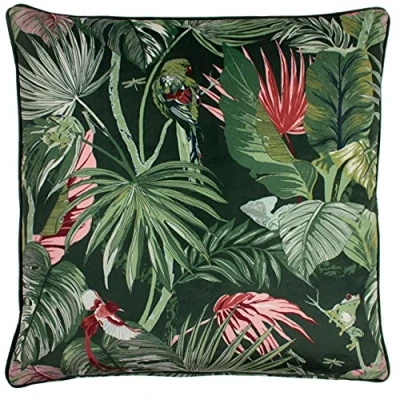 Image of furn. Amazon Creatures Cushion Cover, Jade, 50 x 50cm