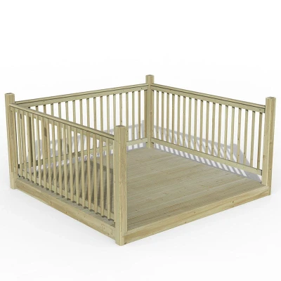 Image of 8&#039; x Forest Patio Deck Kit No. 4 (2.4m 2.4m)