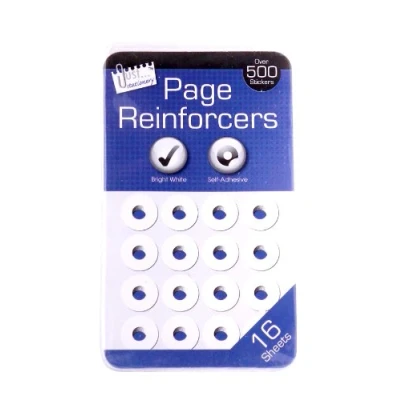 Image of Just stationery Hole Reinforcers Label, White, 5930/72
