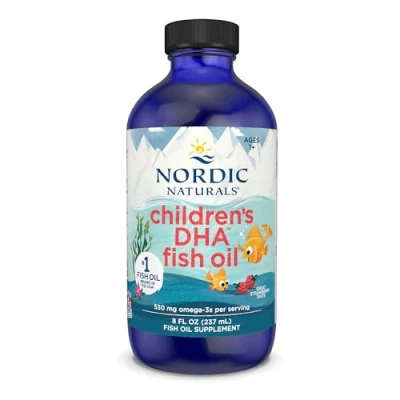 Image of Nordic Naturals Children&#039;s DHA Tonic, Strawberry, 237 ml