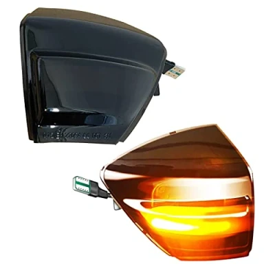 Image of KYYET LED Dynamic Wing Mirror Turn Signals Indicator Amber Lights Side Marker Sequential Blinker Compatible with Ford S Max 2007 2014, C 2011 2019, Kuga C394 2008 2012