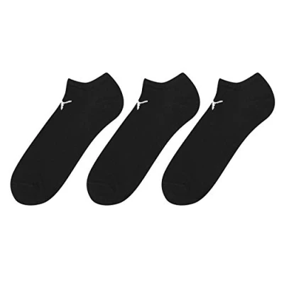 Image of PUMA Mens 3 Pack Trainer Socks Black 6 8