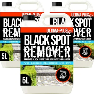 Image of Ultima Plus XP Black Spot Remover Deeply Cleans to Spots, Dirt and Grime Perfect for Patios, Paving Driveways more (15 Litres)