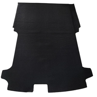 Image of UK Custom Covers Fits Ford Transit SWB (2013 2023) Rear Rubber Floor Mat Tailored (Black) RM1177