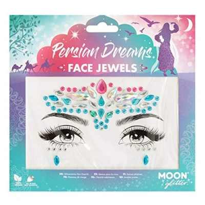 Image of Face Jewels by Moon Glitter Festival Body Gems, Crystal Make up Eye Stickers, Temporary Tattoo (Persian Dreams)