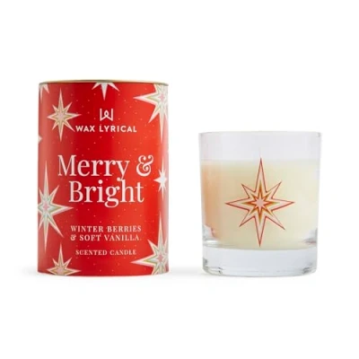 Image of Wax Lyrical Merry &amp; Bright Candle, Up to 42hrs, Ivory