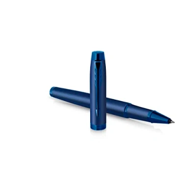 Image of PARKER IM Rollerball Pen Monochrome Blue PVD F Black