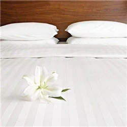 Image of Mitre Comfort Satin Flat Sheet Oatmeal Double