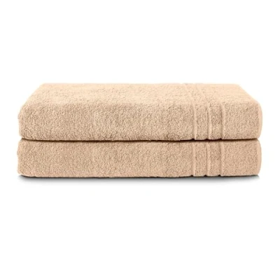 Image of Komfortec Jumbo Bath Towels, 100% Cotton, Quick Dry, 80x200,Beige