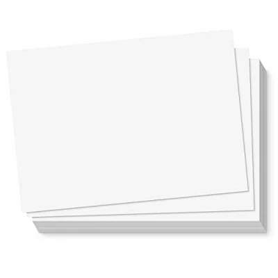 Image of S&amp;O 300gsm 5x7 Postcard Paper Cardstock (Both Sides Blank) for Art or Blank Postcards Mailing. White Post Cards, Index Flash Note Printable Set. Bulk Card 50 Pack