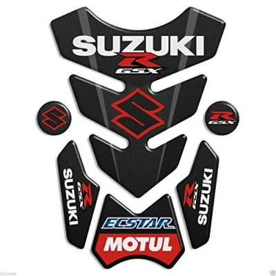 Image of 3D Effect Resin Adhesive Tank Guard Compatible with Suzuki GSX R